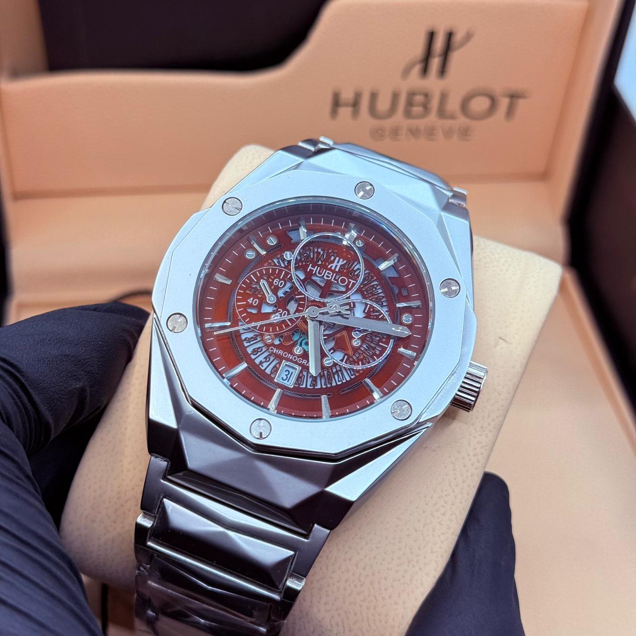Hublot diamond cut brown dail