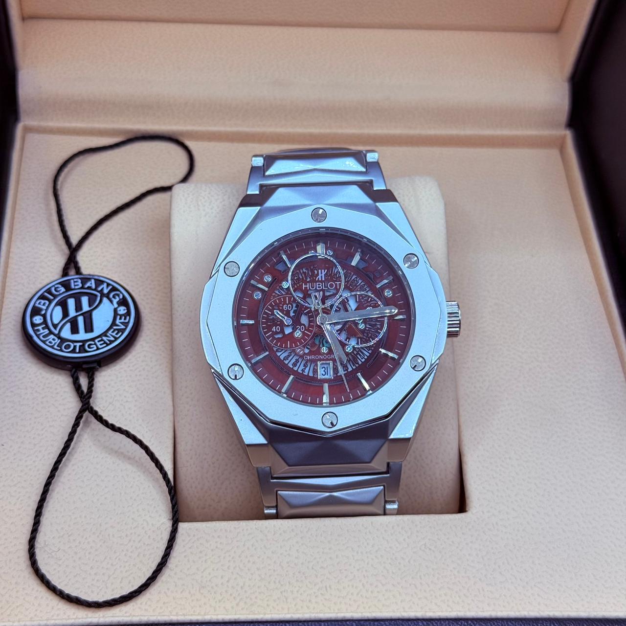 Hublot diamond cut brown dail